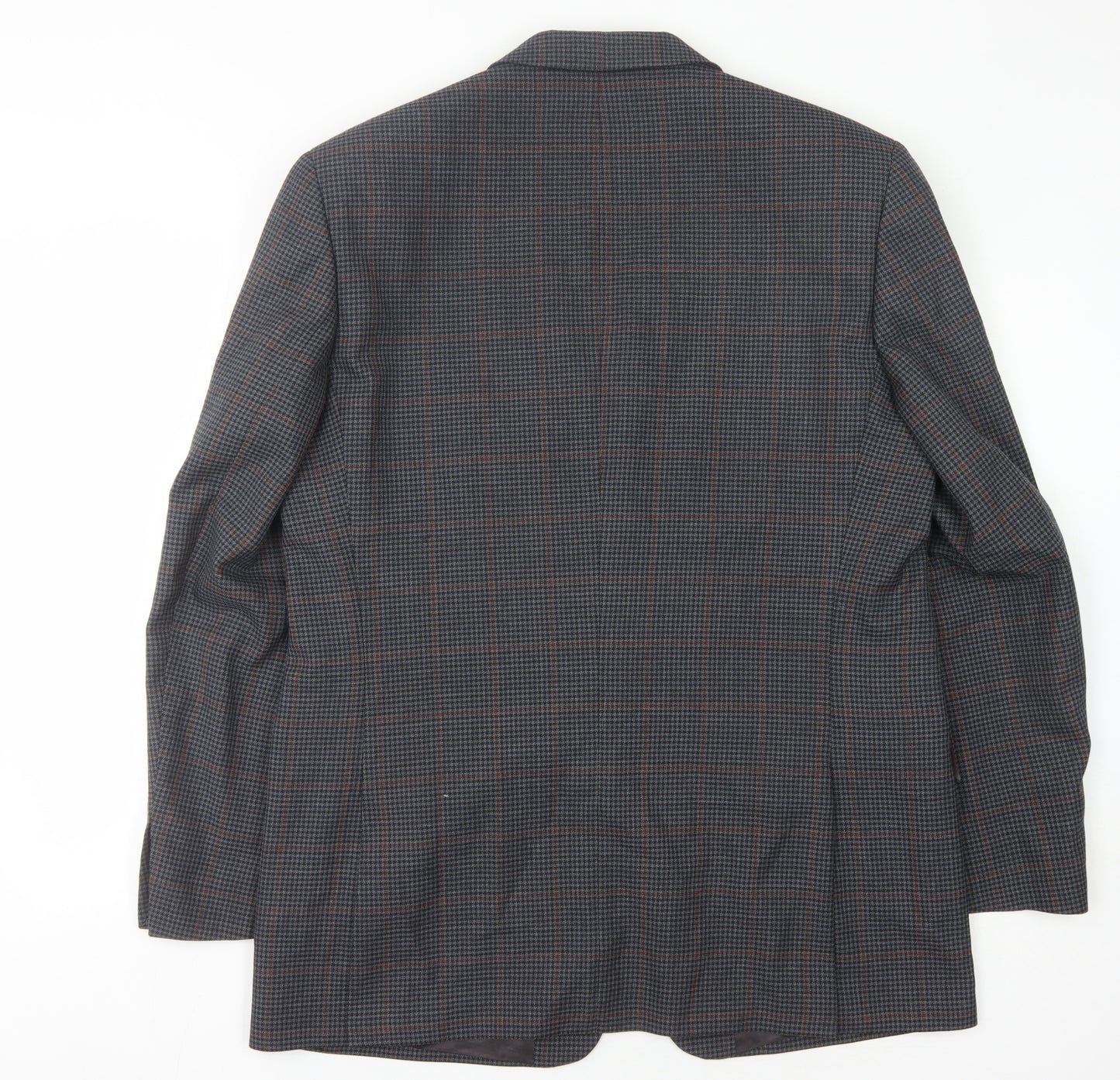 Charlton Gray Men's Grey Check Blazer 42L Long Jacket