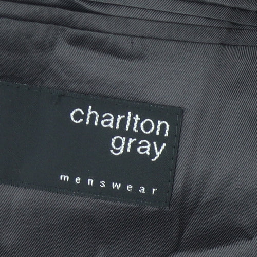 Charlton Gray Men's Grey Check Blazer 42L Long Jacket
