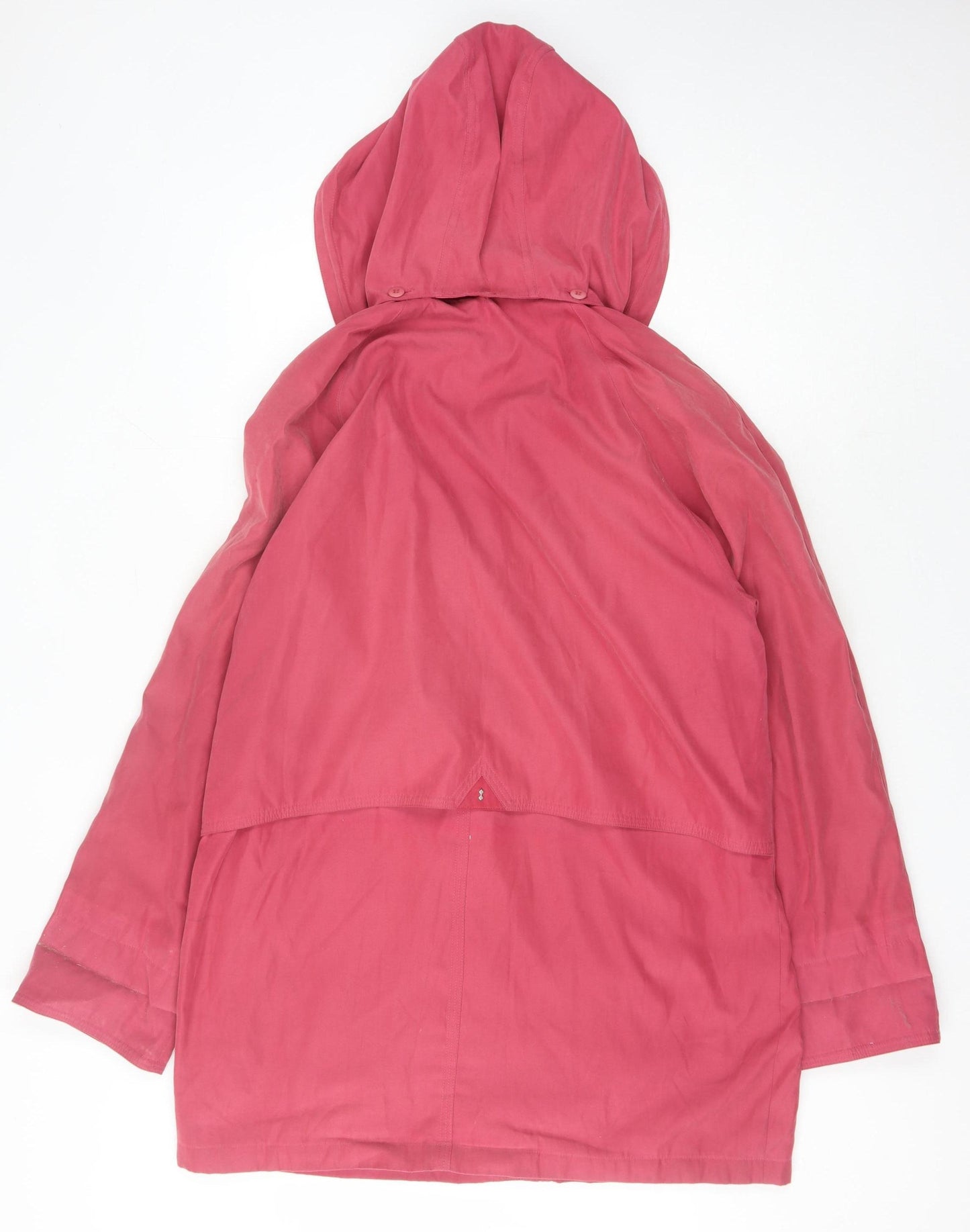 Astraka Women's Pink Hooded Rain Coat Size M