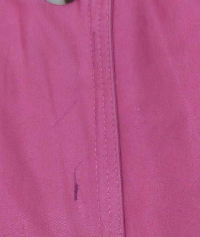 Astraka Women's Pink Hooded Rain Coat Size M