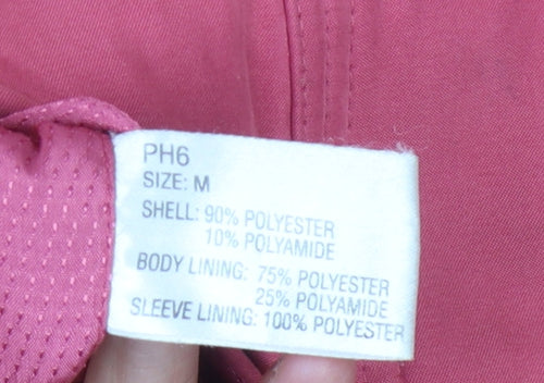 Astraka Women's Pink Hooded Rain Coat Size M