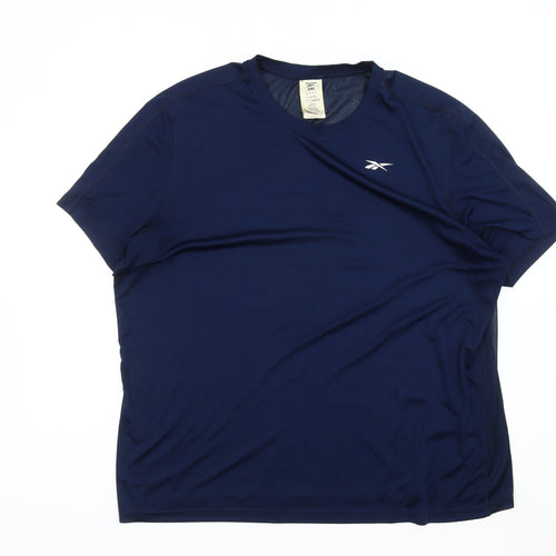 Reebok Men's 2XL Blue Gym T-Shirt with Logo