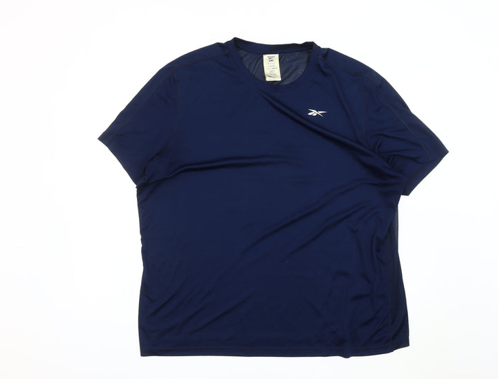 Reebok Men's 2XL Blue Gym T-Shirt with Logo