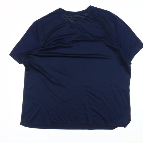 Reebok Men's 2XL Blue Gym T-Shirt with Logo