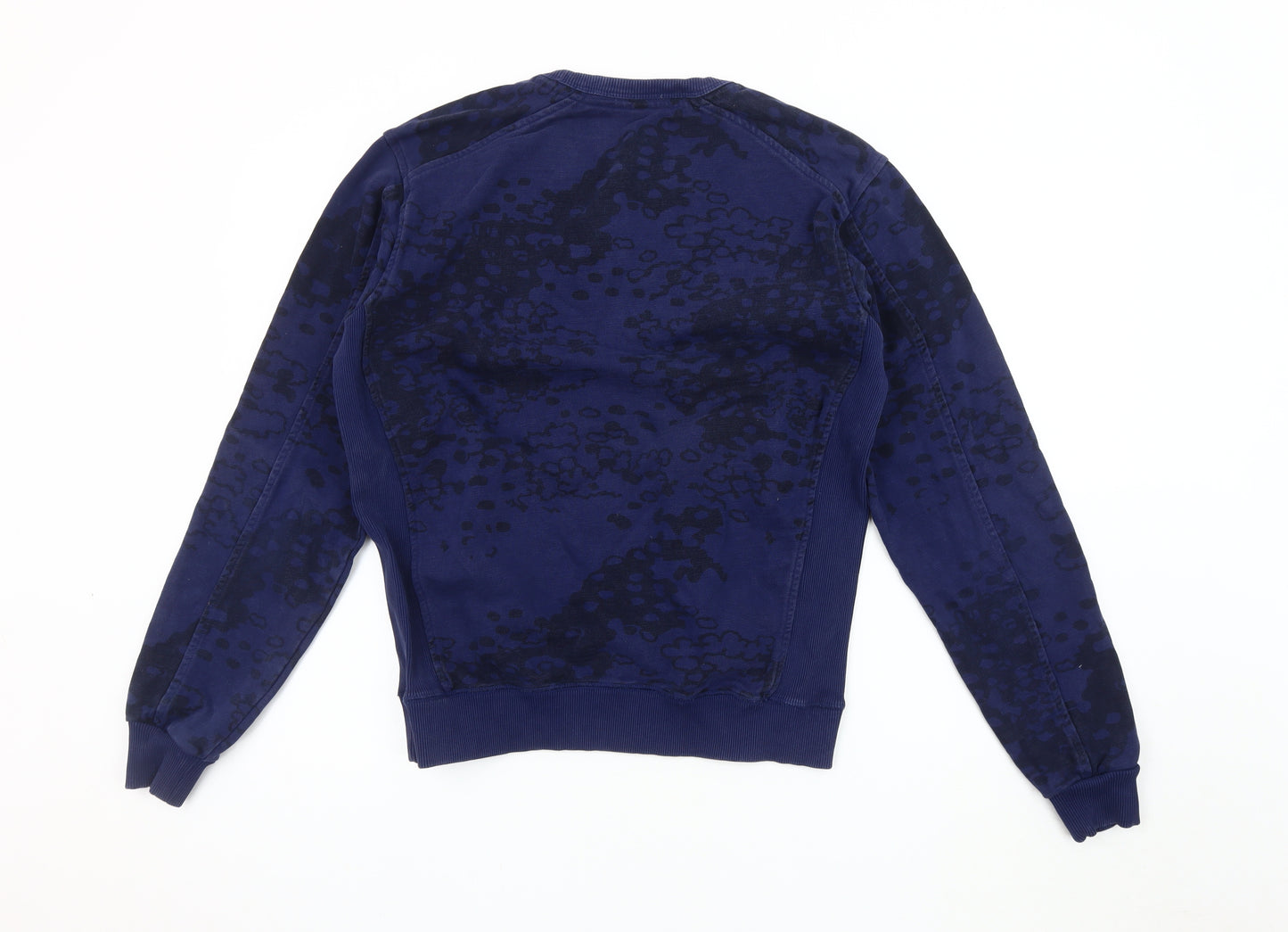 G-Star Raw Men's Blue Graphic Print Pullover Sweatshirt L