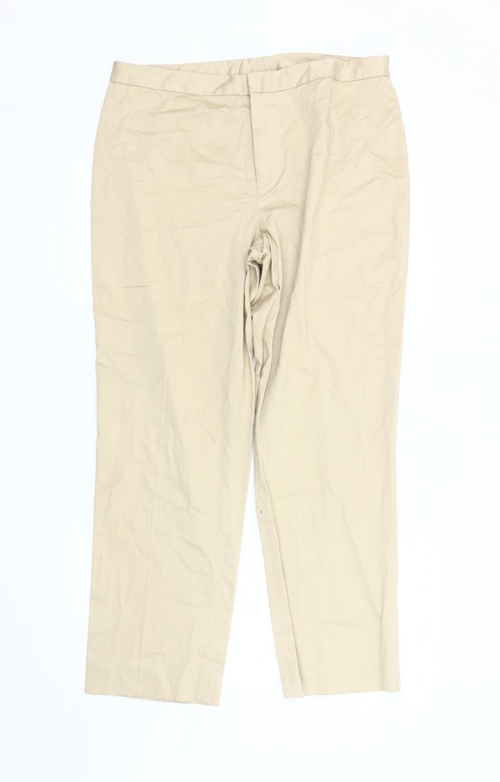 Lauren Ralph Lauren Women's Beige Trousers Size 12