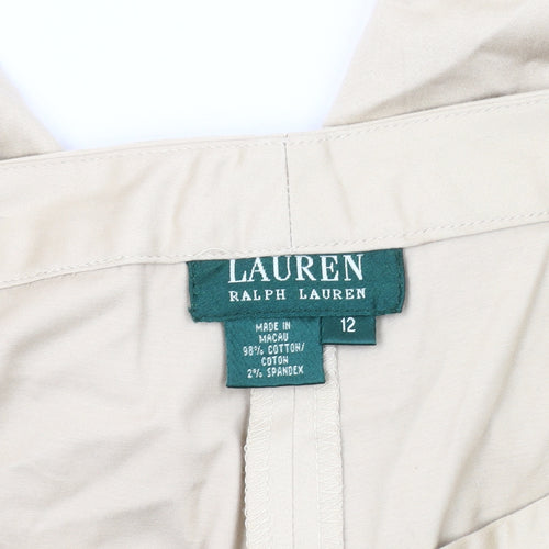 Lauren Ralph Lauren Women's Beige Trousers Size 12