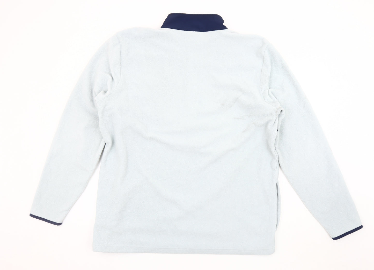Fanatics Men's Blue XL Henley Sweatshirt with Logo