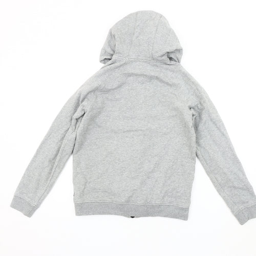 Hugo Boss Boys Grey Hooded Jacket XS - Casual Cotton Blend