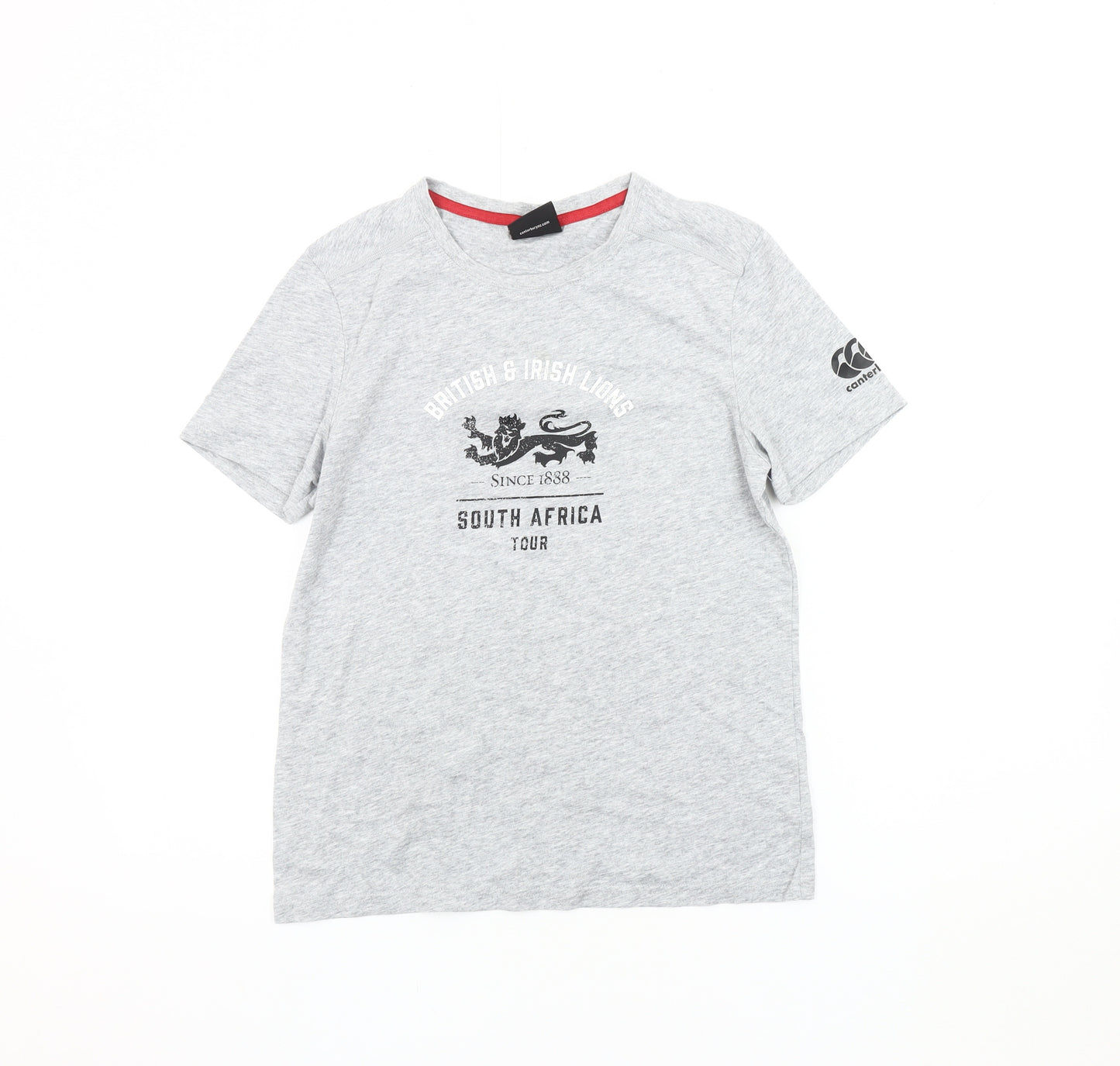 Canterbury Boys Grey T-Shirt 12 Years Rugby Graphic Print
