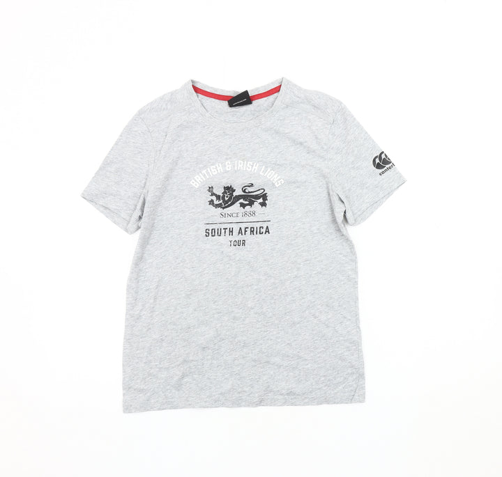 Canterbury Boys Grey T-Shirt 12 Years Rugby Graphic Print