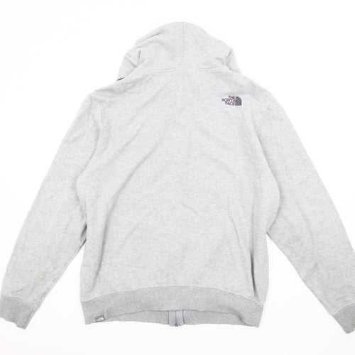 The North Face Men's Grey Hooded Jacket Size L