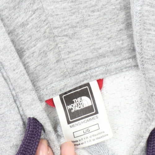 The North Face Men's Grey Hooded Jacket Size L