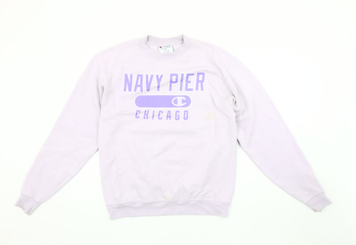 Champion Men's Purple Sweatshirt M Graphic Print Pullover