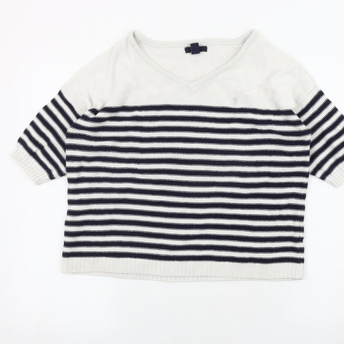 Gap Women's Multicoloured Striped Pullover Jumper S