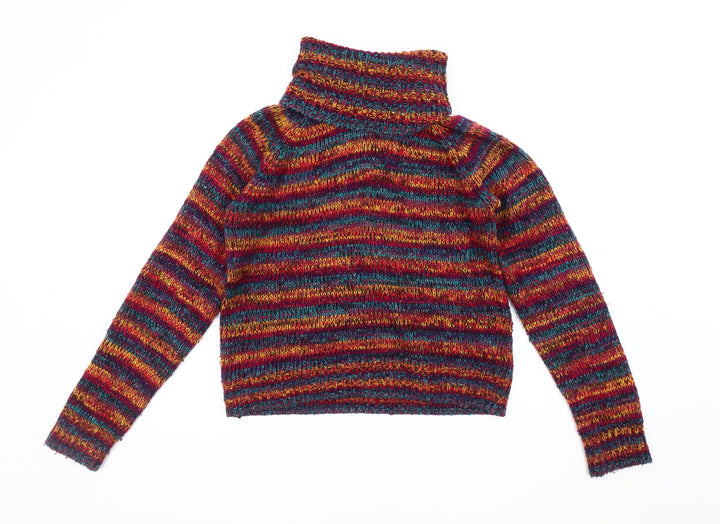 QED London Women's Multicoloured Roll Neck Jumper - M