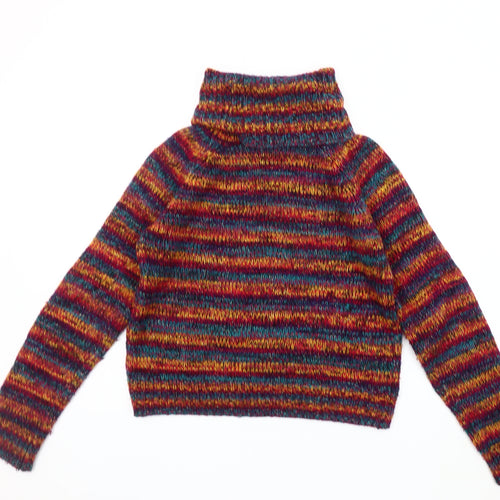 QED London Women's Multicoloured Roll Neck Jumper - M