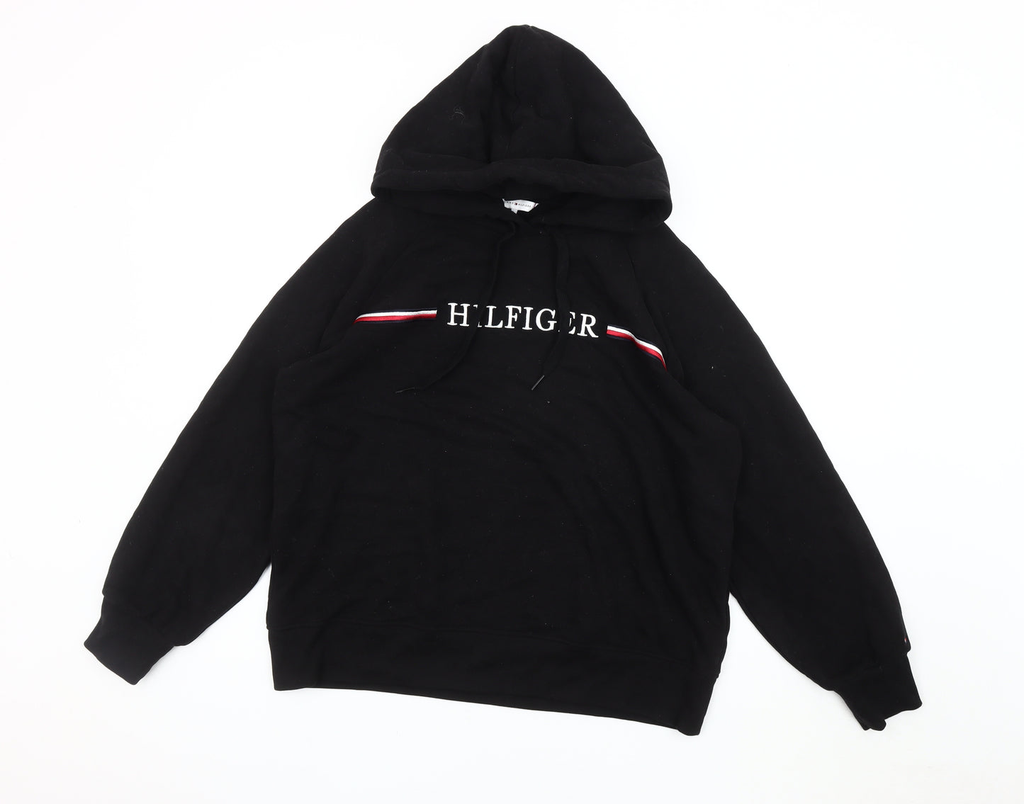 Tommy Hilfiger Men's Large Black Hoodie Pullover