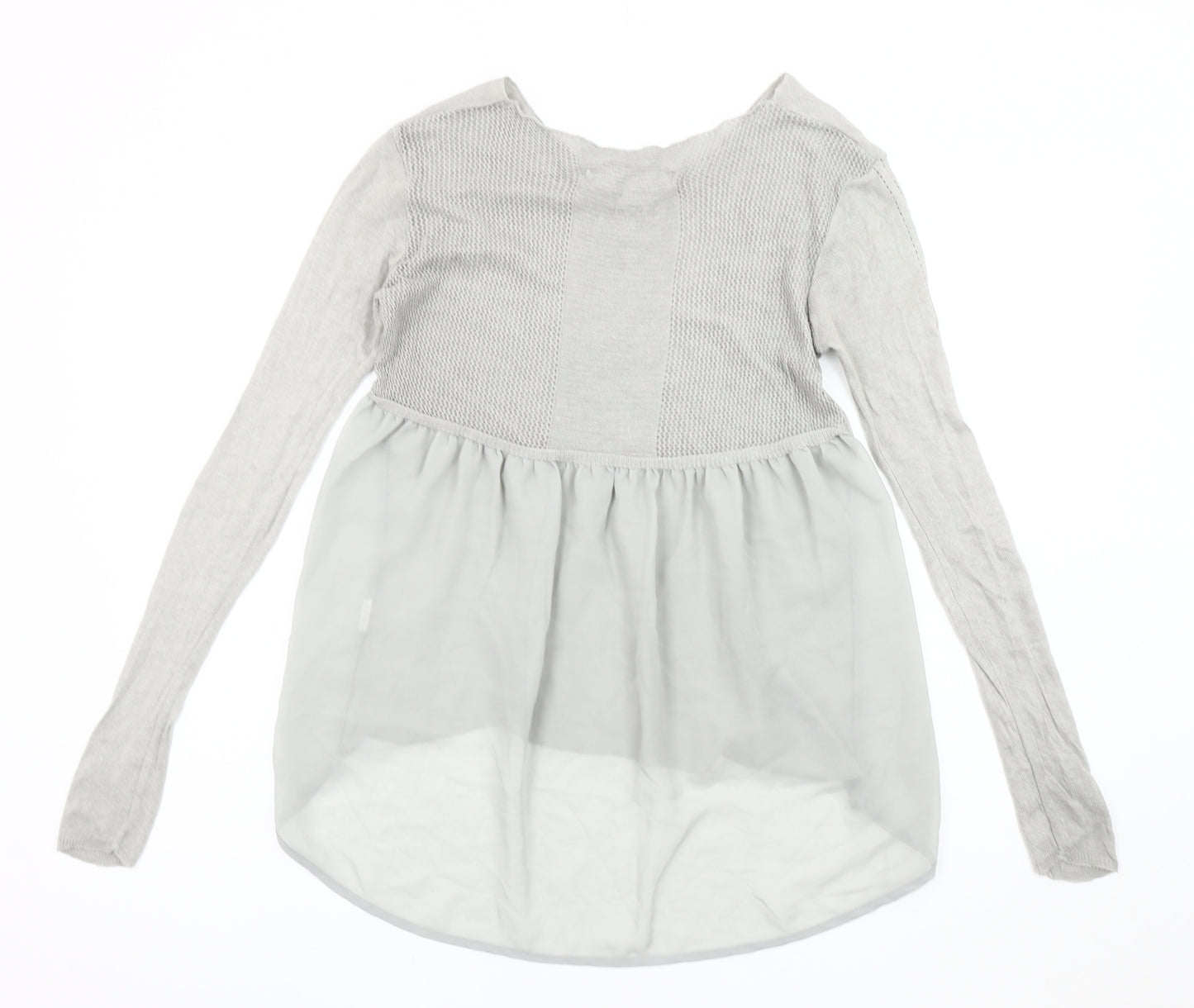 Zara Women's Grey Pullover Jumper Size S