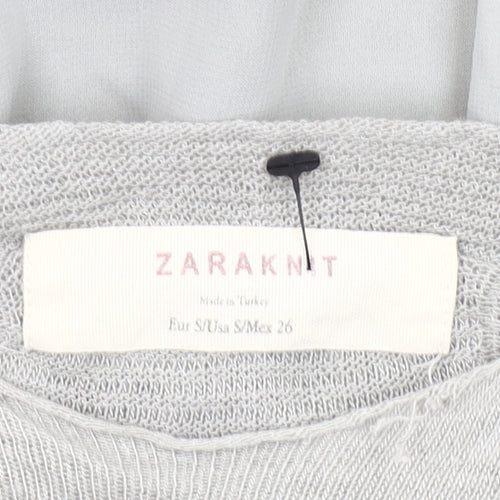 Zara Women's Grey Pullover Jumper Size S
