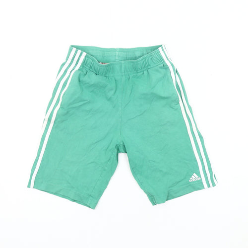 Adidas Boys Green Athletic Shorts 12 Years