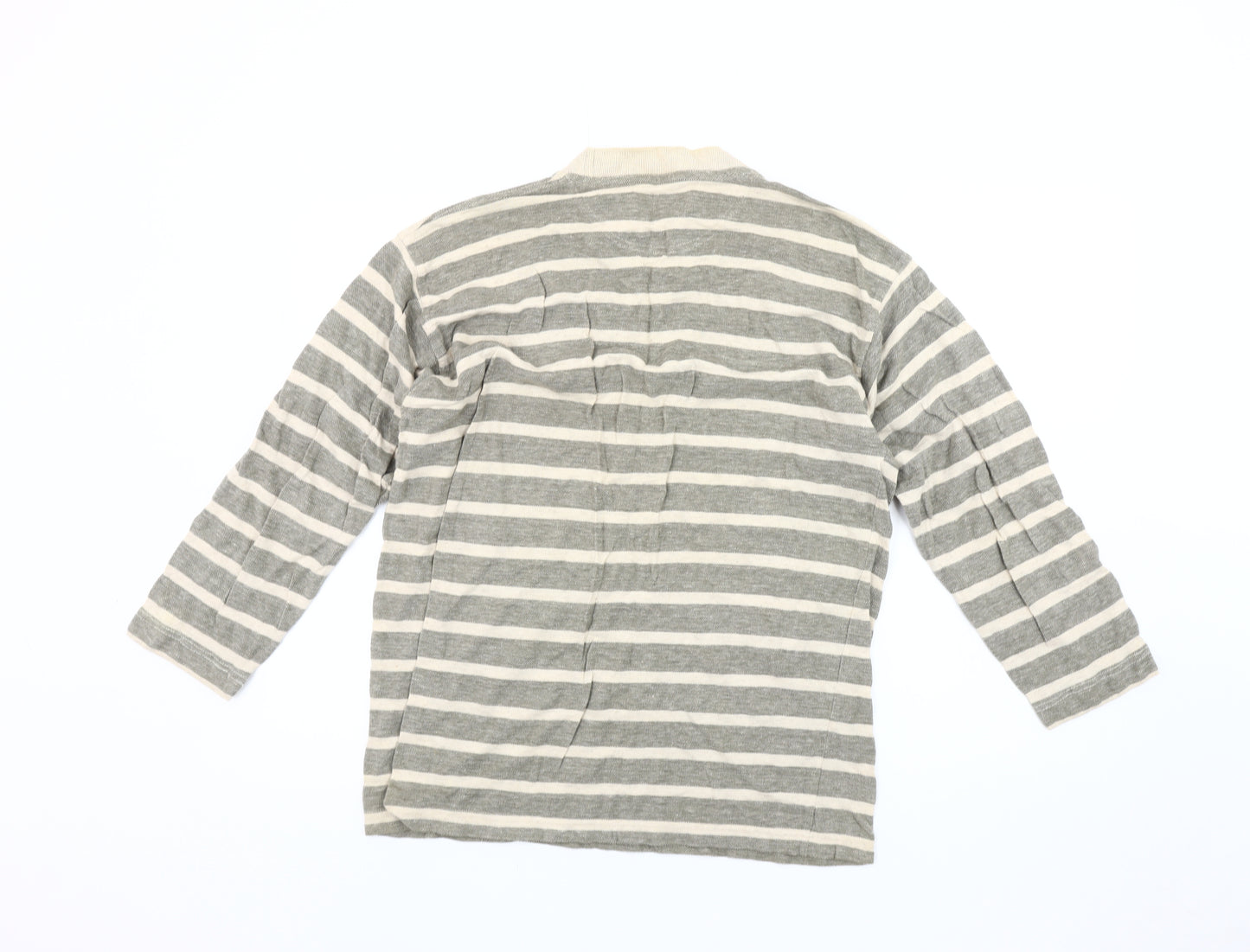 Principles Women's Grey Striped Pullover Jumper
