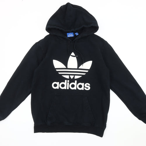 Adidas Men's Black Pullover Logo Hoodie Size S
