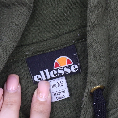 Ellesse Men's Green XS Pullover Hoodie with Logo
