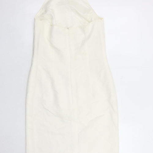 Betty Barclay Women's White Sheath Halter Dress - Size 6