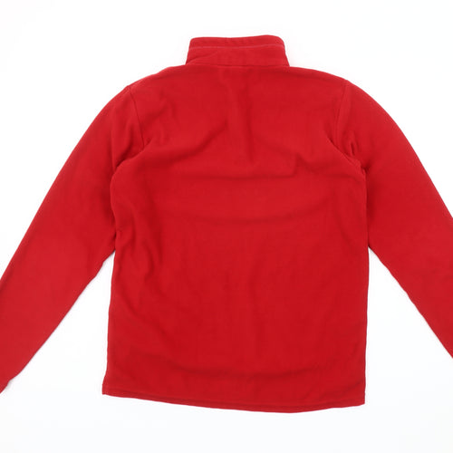 Decathlon Boys Red Fleece 1/2 Zip Sweatshirt 14 Years