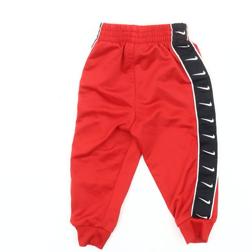 Nike Unisex Baby Red Jogger Trousers, 12 Months, Casual Play
