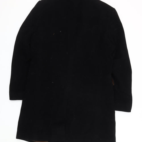 Marks and Spencer Men's Black Wool Cashmere Blend Overcoat