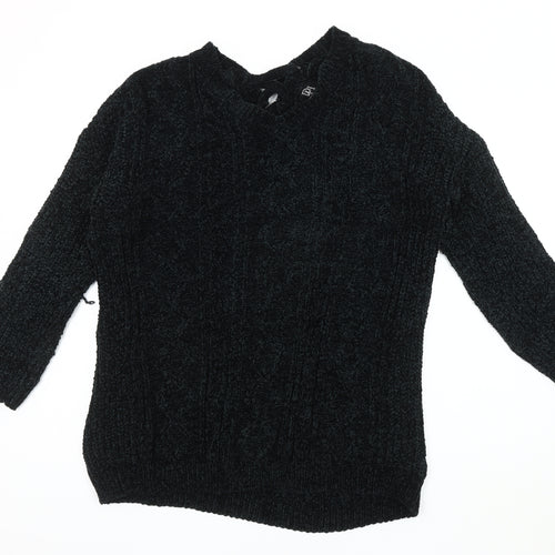 Derek Heart Women's Black Jumper Size L