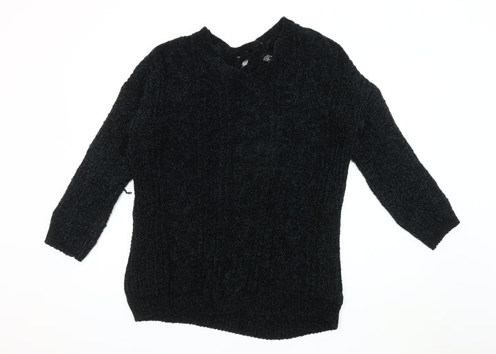Derek Heart Women's Black Jumper Size L