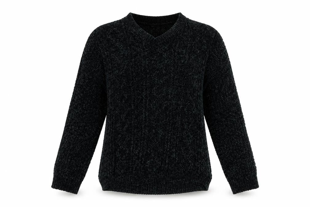 Front view of Derek Heart Women's Black Jumper, size L
