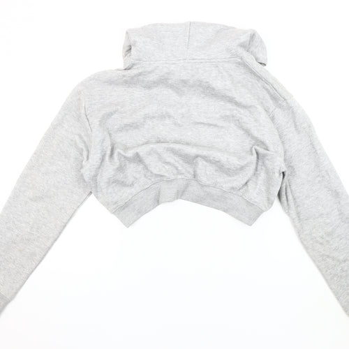 Hype Women's Grey Hoodie, Size 12, Logo Design, Casual