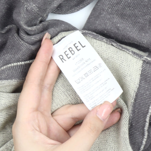 REBEL Men's Grey L Pullover Jumper, Autumn-Winter