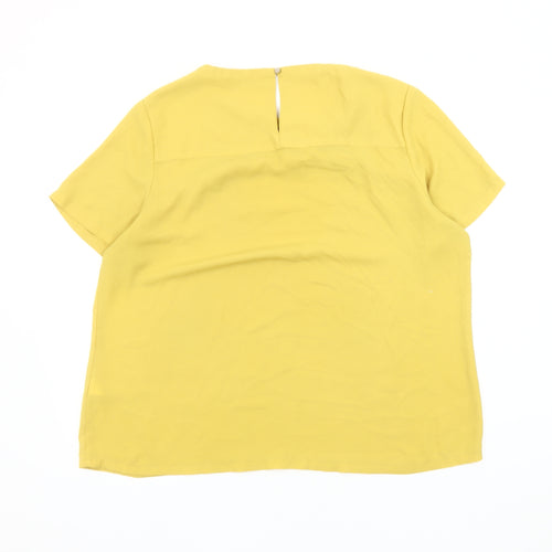 Marks and Spencer Women's Yellow Basic Top Size 14