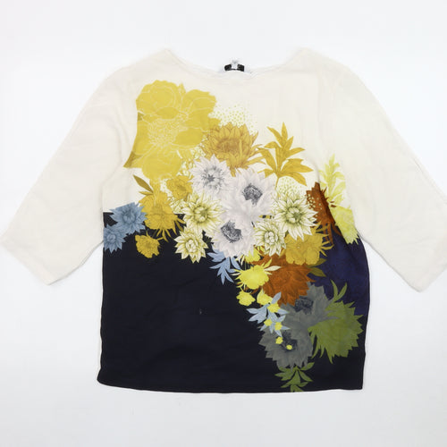 Next Women's Multicoloured Floral Blouse Size 14