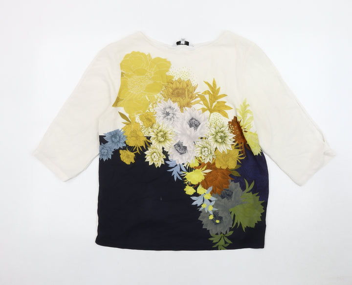 Next Women's Multicoloured Floral Blouse Size 14