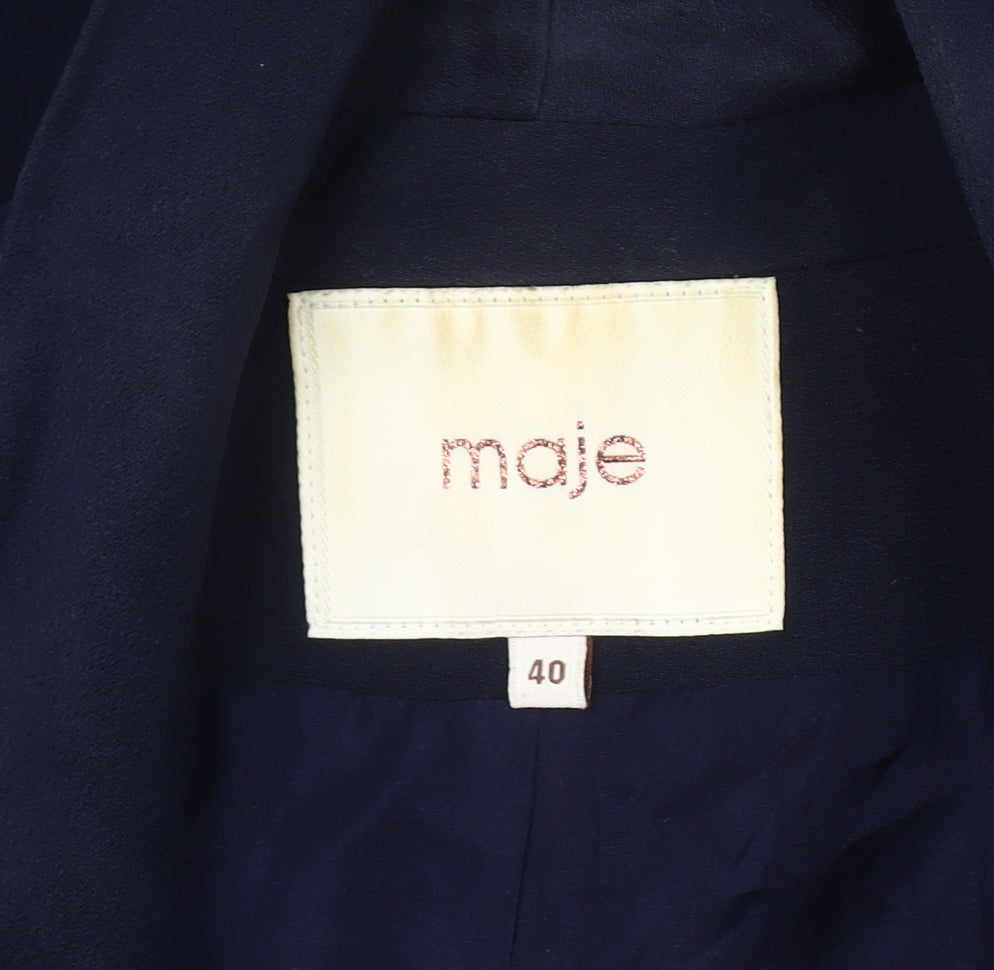Maje Women's Blue Blazer Size 12