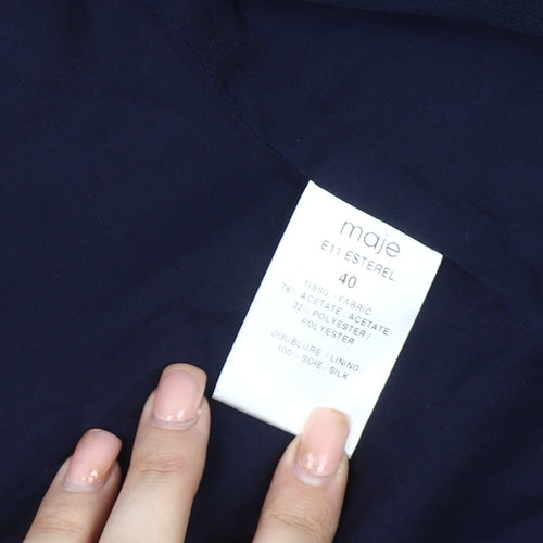 Maje Women's Blue Blazer Size 12