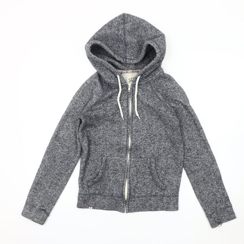SoulCal & Co Women's Grey Hooded Jacket Size 6