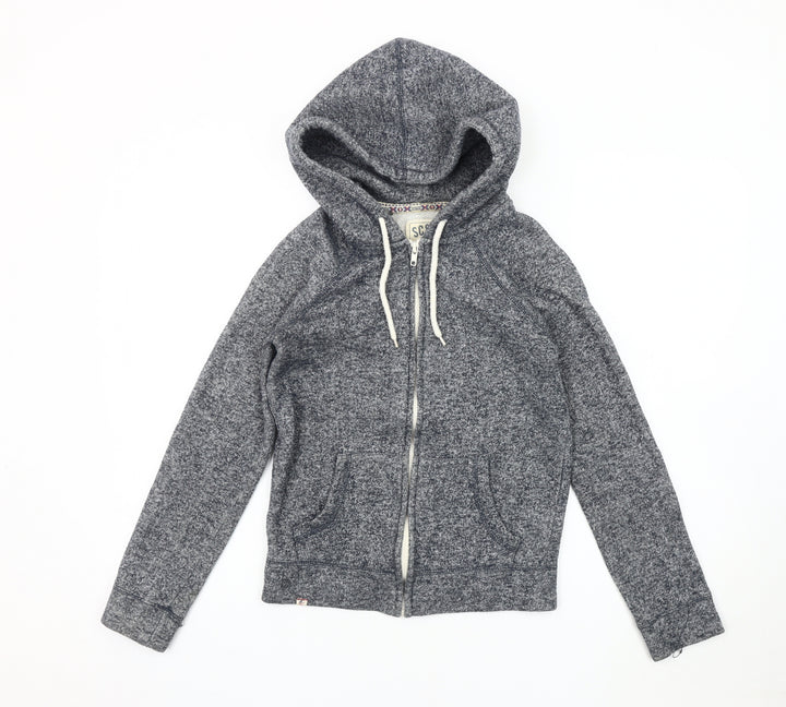 SoulCal & Co Women's Grey Hooded Jacket Size 6