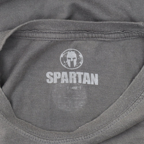 Reebok Men’s Grey Spartan Race T-Shirt, Large