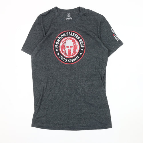 Spartan Men's Grey Sports T-Shirt L Crew Neck