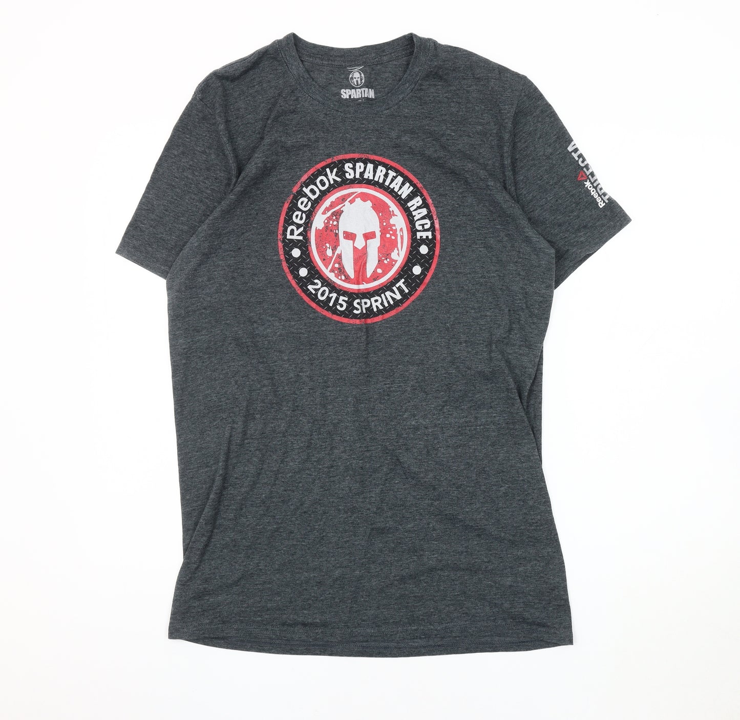 Spartan Men's Grey Sports T-Shirt L Crew Neck