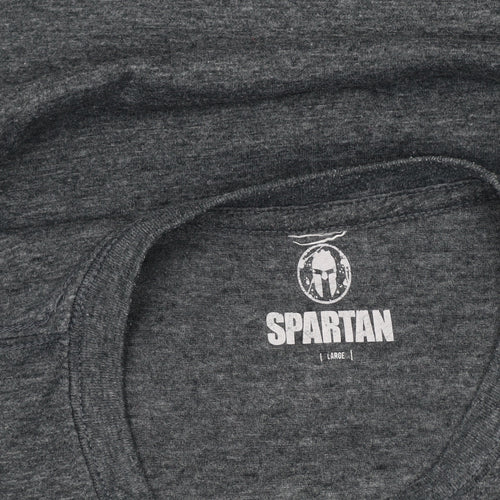 Spartan Men's Grey Sports T-Shirt L Crew Neck