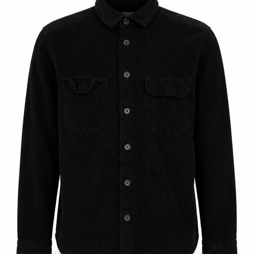 ASOS Men's Black Corduroy Button-Up Shirt XS