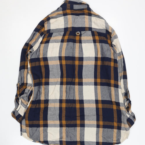 River Island Women's Multicoloured Plaid Button-Up Shirt